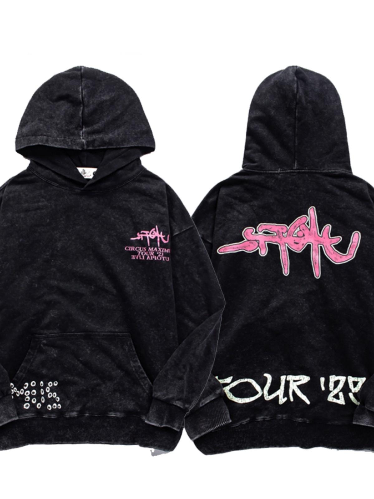 Europe, America High Street Utopia Tour Thin Hooded Sweater Abstract Letters Washed Vintage Old Hoodie Ins Super Fire 3XL
Europe, America High Street Utopia Tour Thin Hooded Sweater Abstract Letters Washed Vintage Old Hoodie Ins Super Fire 3XL