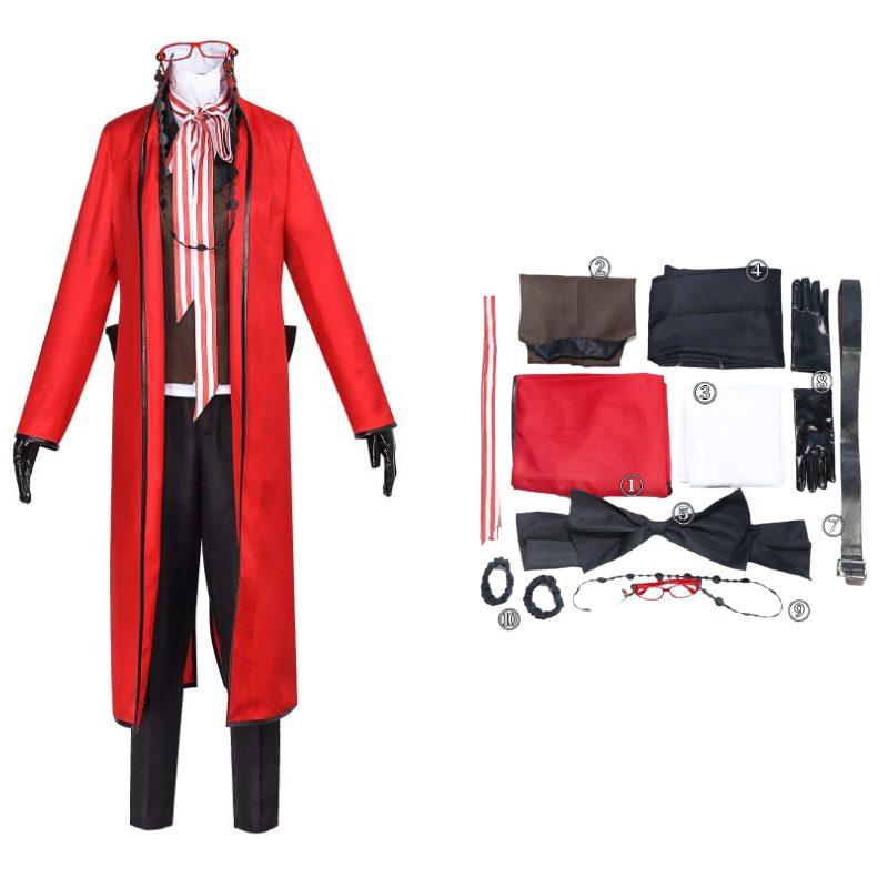 Black Theme Butler Anime Character Ronald Knox Performing Costume Cosplay Suits S
Black Theme Butler Anime Character Ronald Knox Performing Costume Cosplay Suits S