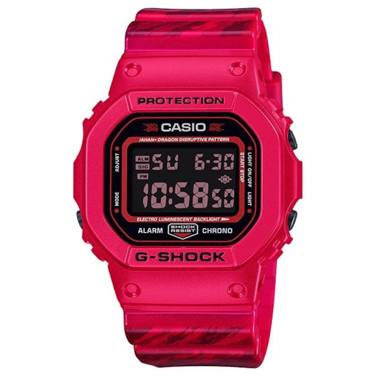 Casio G-Shock Jahan Year Of The Dragon Limited Edition Unisex Watches Red DW-5600JAH24-4DR Red Case
Casio G-Shock Jahan Year Of The Dragon Limited Edition Unisex Watches Red DW-5600JAH24-4DR Red Case
