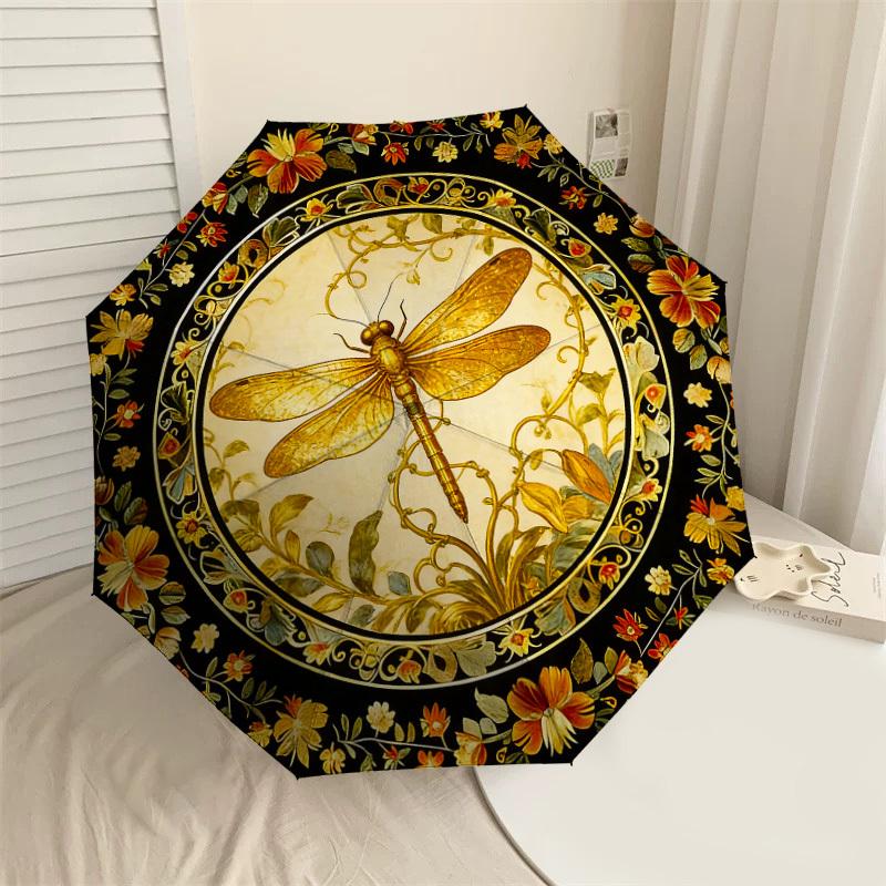 1PC Dragonfly Floral Umbrella-8-Rib Reinforced, Automatic Open, Lightweight & Durable, Cute Fashion Accessory for Outdoor-K1266
1PC Dragonfly Floral Umbrella-8-Rib Reinforced, Automatic Open, Lightweight & Durable, Cute Fashion Accessory for Outdoor-K1266