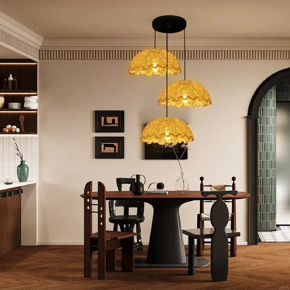3 Heads Bamboo Rattan Wicker Pendant Lamp Modern Bamboo Art Home Decor Bamboo Lamp Shade Lighting Chandelier Indoor LED No Bulb
3 Heads Bamboo Rattan Wicker Pendant Lamp Modern Bamboo Art Home Decor Bamboo Lamp Shade Lighting Chandelier Indoor LED No Bulb