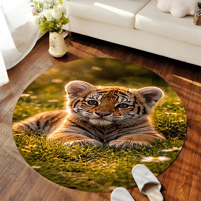 1Pc Tiger theme Circular Print Rug - home decoration Carpet For Living Room Bedroom Flooring Computer Chair Area Rug 80x80cm( 31x31in)
1Pc Tiger theme Circular Print Rug - home decoration Carpet For Living Room Bedroom Flooring Computer Chair Area Rug 80x80cm( 31x31in)