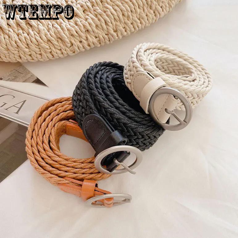 WTEMPO Versatile Jeans Faux Leather Belts Women s Non-perforated Woven Loose Belts Student Decorative Belts 1pc
WTEMPO Versatile Jeans Faux Leather Belts Women s Non-perforated Woven Loose Belts Student Decorative Belts 1pc