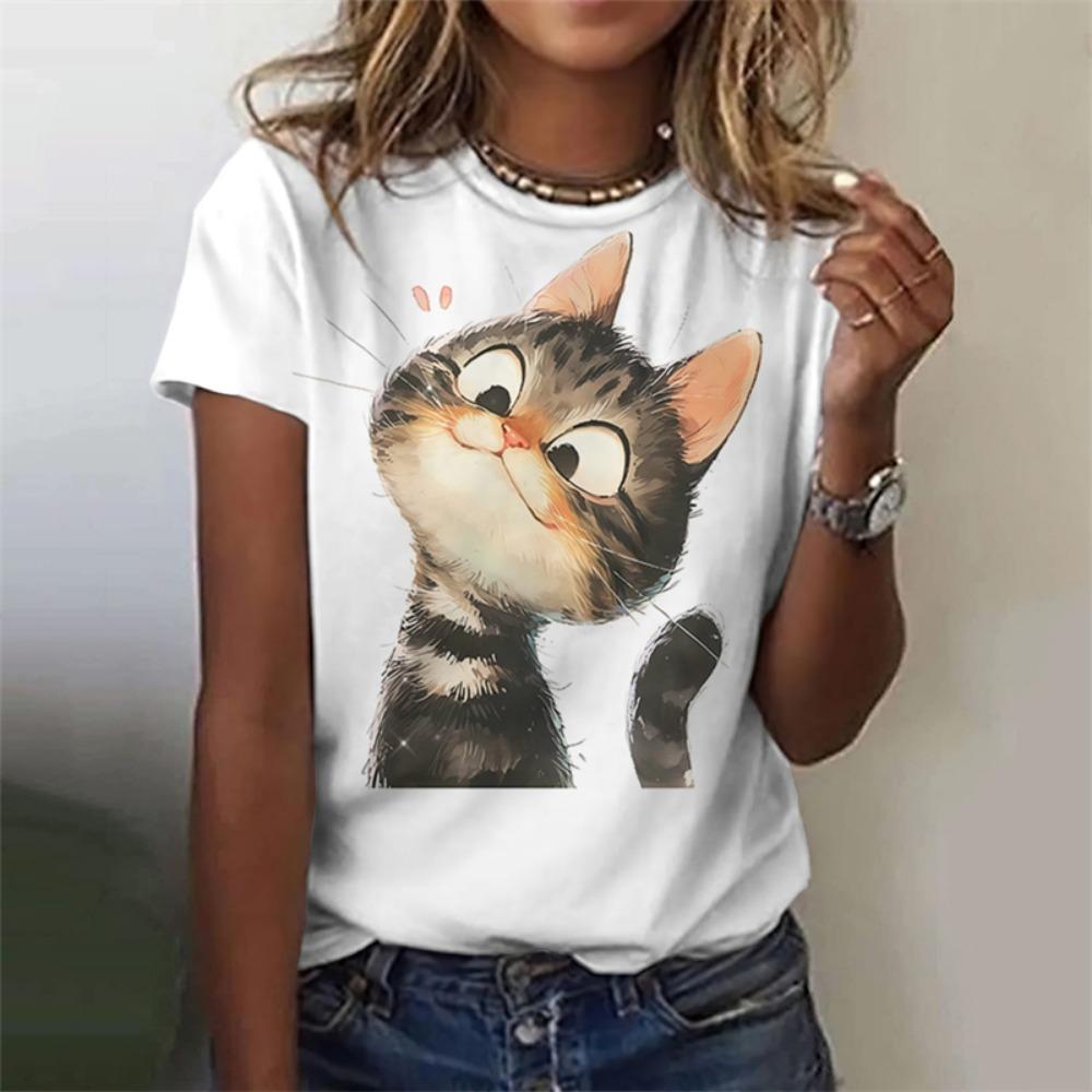 Novelty Women s Kawaii Cat 3D Print T-shirt Y2k Tops Female Trend Harajuku Clothing Girls Casual Fashion Short Sleeve T Shirts XL
Novelty Women s Kawaii Cat 3D Print T-shirt Y2k Tops Female Trend Harajuku Clothing Girls Casual Fashion Short Sleeve T Shirts XL