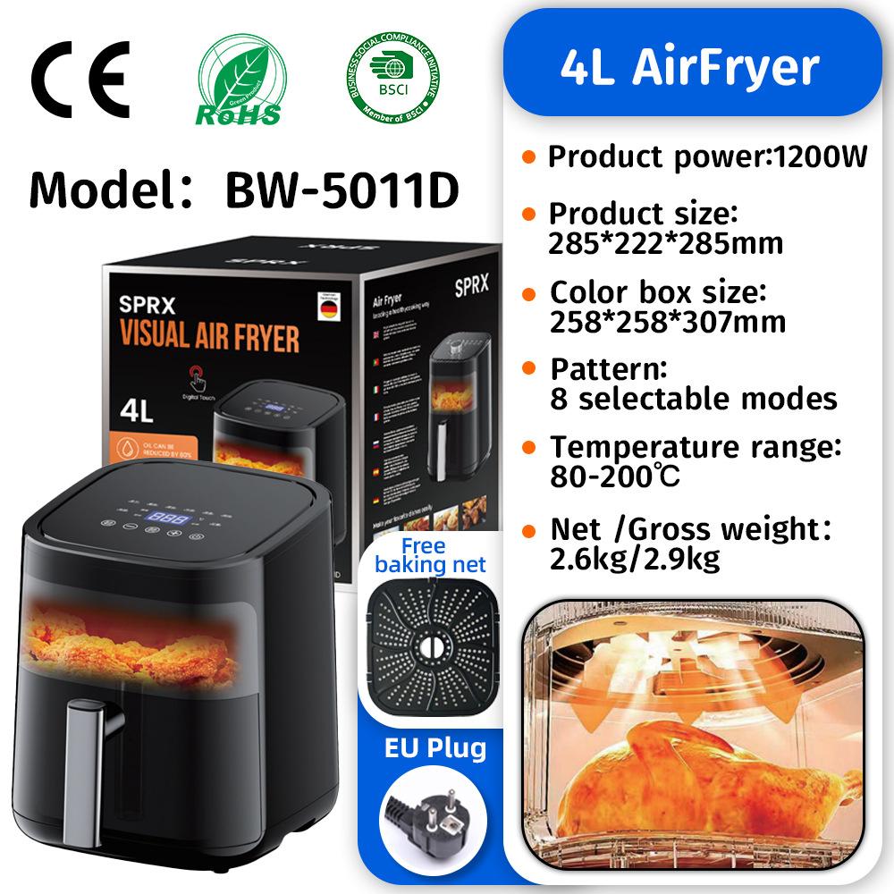 Air Fryer Household No-turn Airfryer Large Capacity Air Fryer Oven Air Fryer Visual
Air Fryer Household No-turn Airfryer Large Capacity Air Fryer Oven Air Fryer Visual