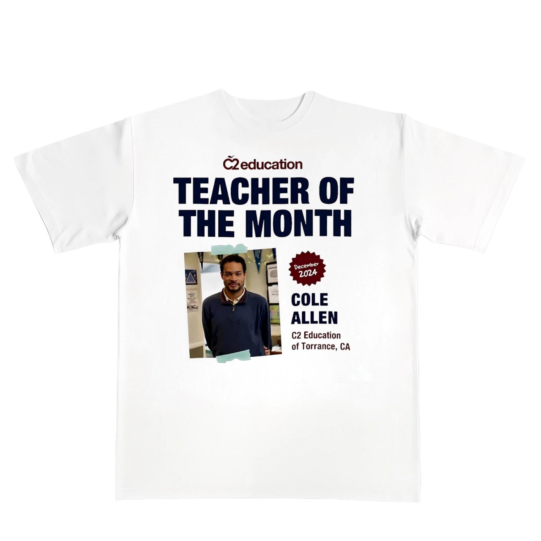 Cole Thomas Allen Teacher of The Month Graphics Unisex Cotton Shirt 2026 Summer New Unisexs Fashion Fun Meme Short Sleeve Tshirt M
Cole Thomas Allen Teacher of The Month Graphics Unisex Cotton Shirt 2026 Summer New Unisexs Fashion Fun Meme Short Sleeve Tshirt M