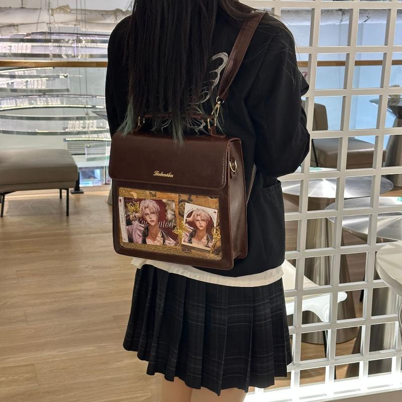 New Japanese retro handbag daily versatile transparent shoulder cross shoulder pain bag bar bag women
New Japanese retro handbag daily versatile transparent shoulder cross shoulder pain bag bar bag women