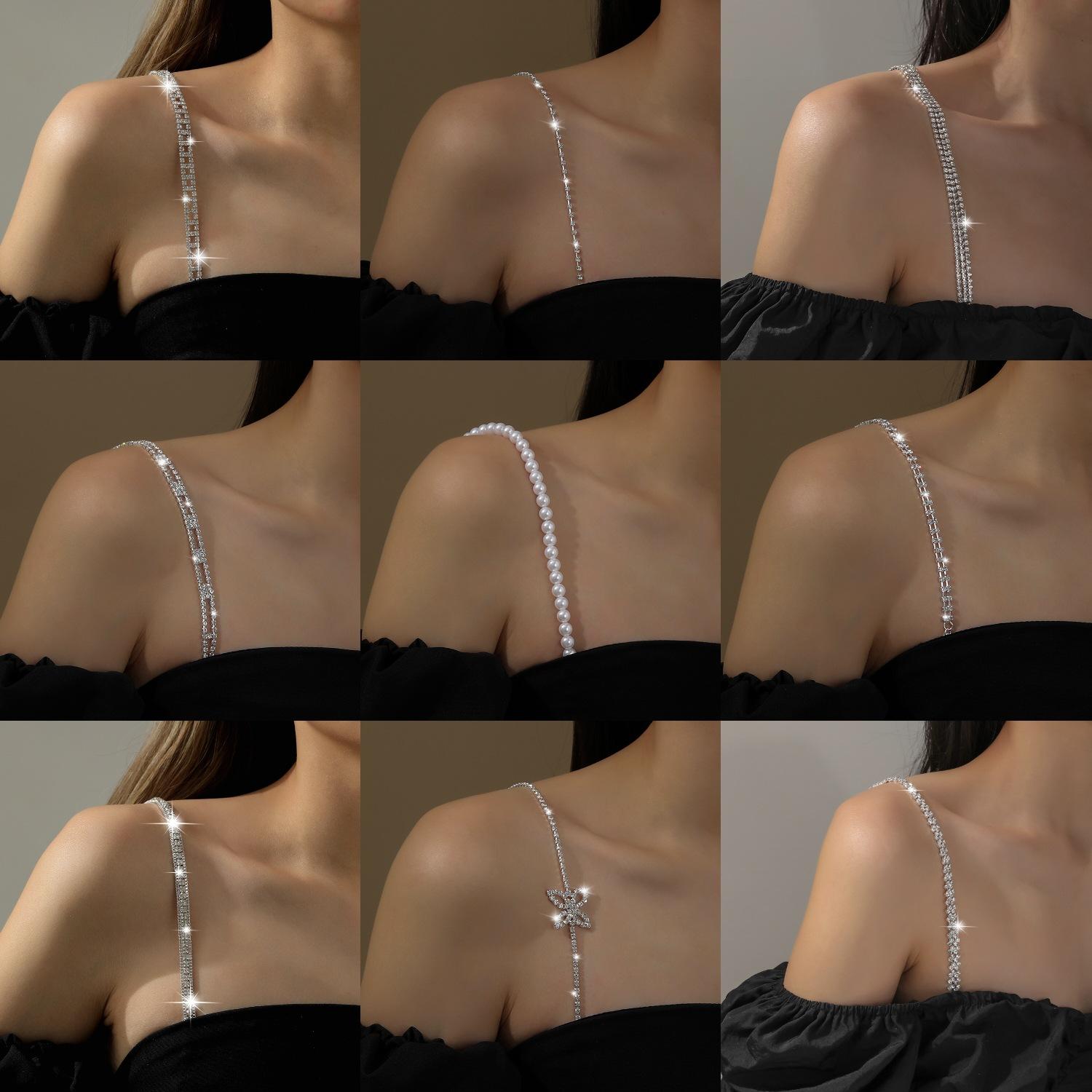 Multi Drainage Diamond Underwear Adjustment Bra Invisible Shoulder Strap Bride Wedding Metal Shoulder Strap 1.8cm triangular hook
Multi Drainage Diamond Underwear Adjustment Bra Invisible Shoulder Strap Bride Wedding Metal Shoulder Strap 1.8cm triangular hook