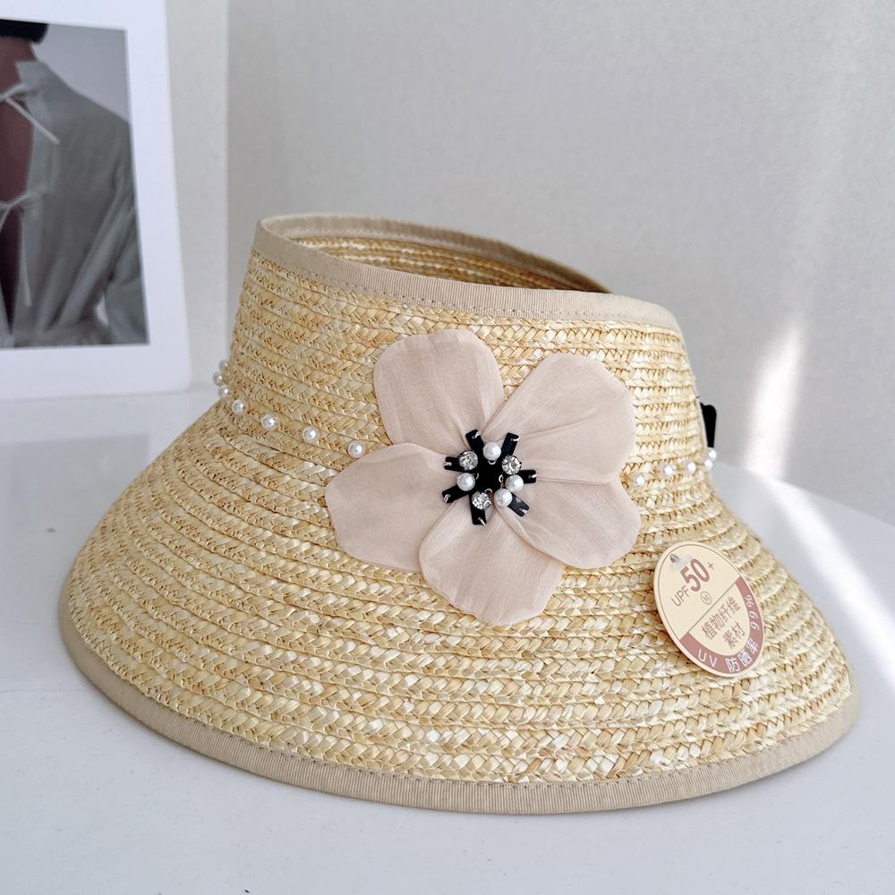French Vacation Style Dimensional Flower Flat Wheat Straw Hat Exquisite Fashion Women Sun Protection Beach Seaside 56-58CM
French Vacation Style Dimensional Flower Flat Wheat Straw Hat Exquisite Fashion Women Sun Protection Beach Seaside 56-58CM