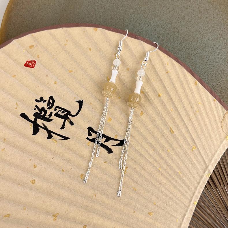 Серьги с глазурованным цветком, новый дизайн, стиль, серьги с длинными кисточками и крючками для ушей
Серьги с глазурованным цветком, новый дизайн, стиль, серьги с длинными кисточками и крючками для ушей