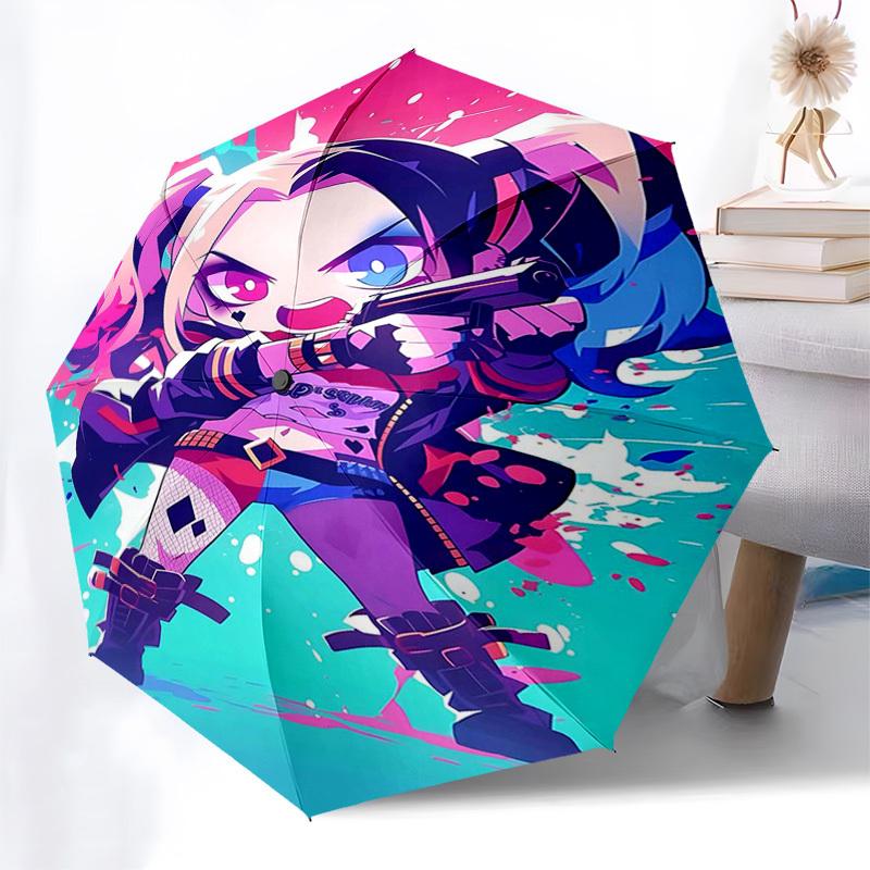 1pc Harley Quinn Automatic Folding Umbrella - Portable 3-Fold Design, 8-Bone Frame, Outdoor for Fans, Travelers, Daily Use, Gift Idea.Q083
1pc Harley Quinn Automatic Folding Umbrella - Portable 3-Fold Design, 8-Bone Frame, Outdoor for Fans, Travelers, Daily Use, Gift Idea.Q083