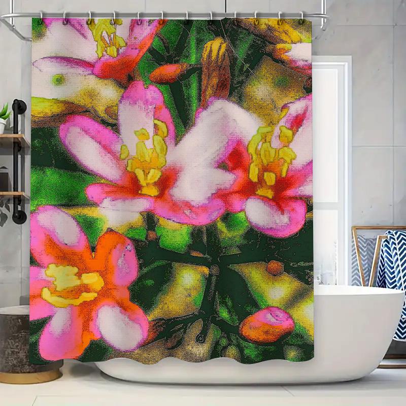 Translation: Blue purple starfish printed shower curtain for bathroom decoration pink fabric waterproof bath mat set with rings 90x180cm
Translation: Blue purple starfish printed shower curtain for bathroom decoration pink fabric waterproof bath mat set with rings 90x180cm