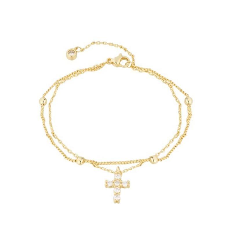 Luxury-luxurious Style Cross-shaped Round Beads Double-layered Layered Hand Chain for Women, High-end Accessory with Elegant Style Cross золотой
Luxury-luxurious Style Cross-shaped Round Beads Double-layered Layered Hand Chain for Women, High-end Accessory with Elegant Style Cross золотой