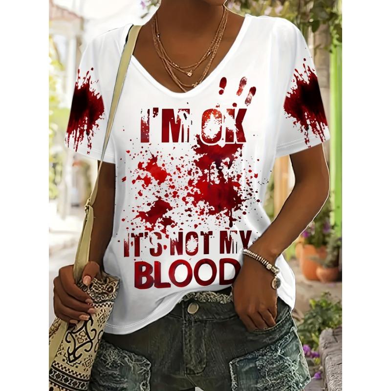 Vibrant Letter Print Short Sleeve V-Neck T-Shirt - Soft, Breathable, Casual Top for Spring & Summer - Women s Fashion Clothing for Everyday Wear S
Vibrant Letter Print Short Sleeve V-Neck T-Shirt - Soft, Breathable, Casual Top for Spring & Summer - Women s Fashion Clothing for Everyday Wear S