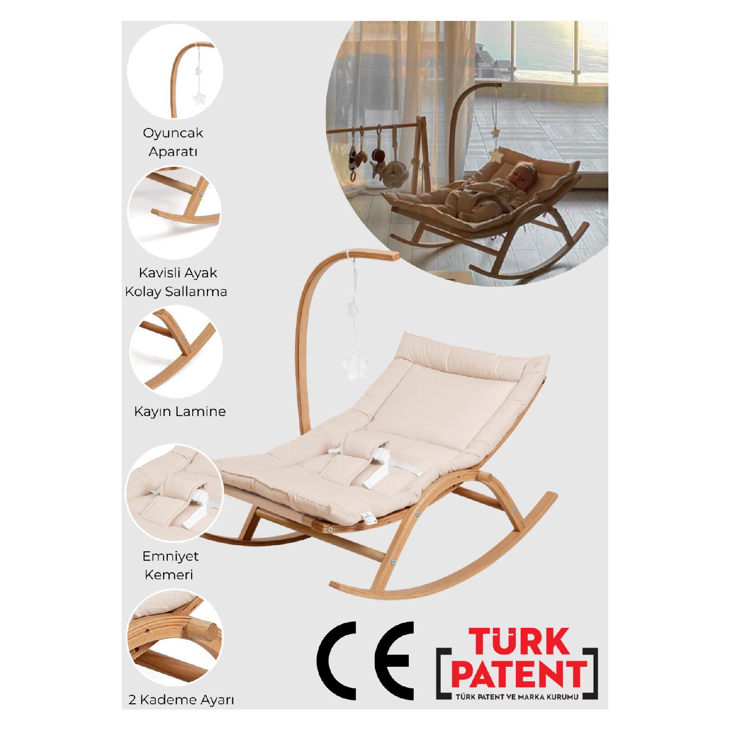 Деревянная 2-х ступенчатая переноска для объятий-бежевый 
Деревянная 2-х ступенчатая переноска для объятий-бежевый