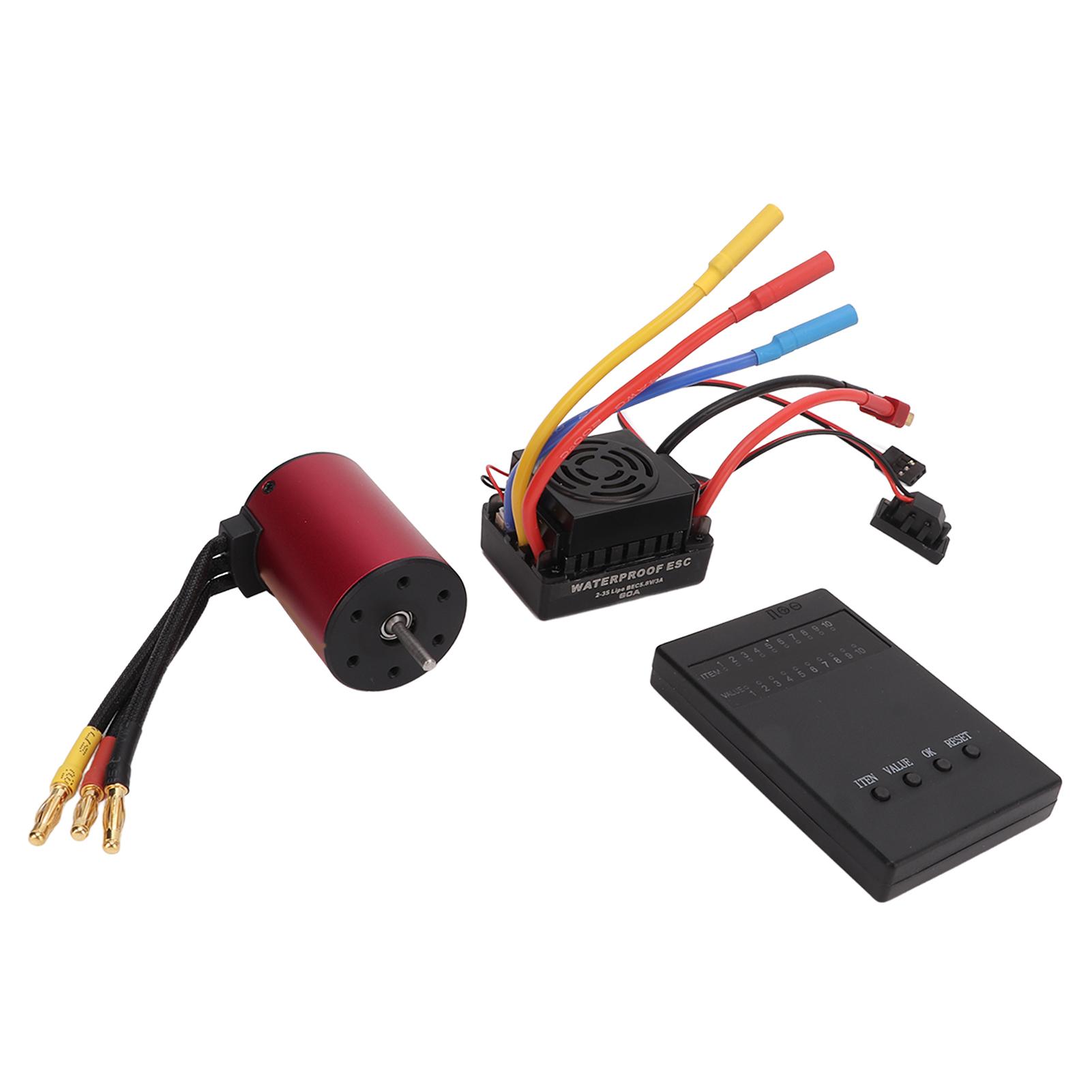 S3650 2300KV Водонепроникний Безколекторний Двигун 60A RC Безколекторний ESC Програмована Картка Комплект для 1/10 Машинки на Радіокеруванні
S3650 2300KV Водонепроникний Безколекторний Двигун 60A RC Безколекторний ESC Програмована Картка Комплект для 1/10 Машинки на Радіокеруванні