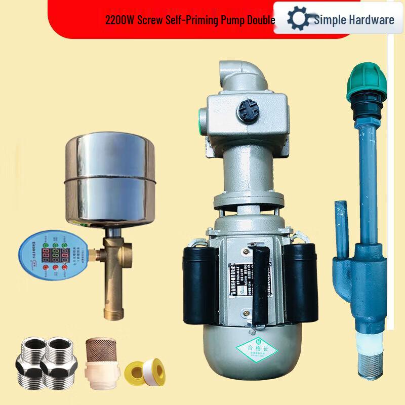 Household Single-Phase Deep Well Self-Priming Water Pump CN plug (adapter included)
Household Single-Phase Deep Well Self-Priming Water Pump CN plug (adapter included)