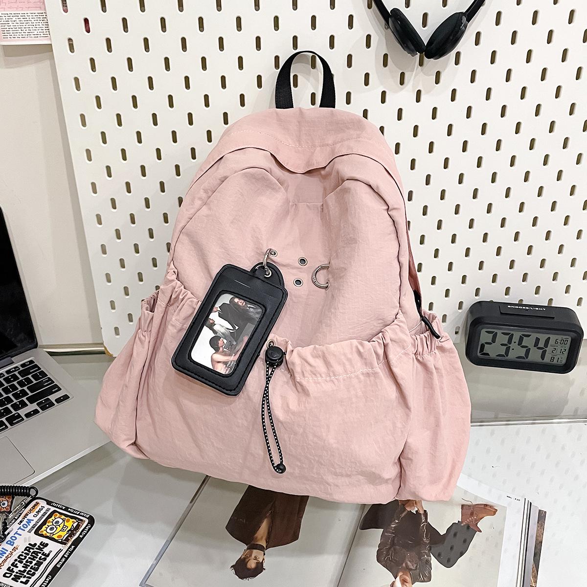 Korean Style Lightweight Casual Backpack for Women: College, Commute, and Travel Schoolbag with Large Capacity 28cm x 11cm x 38cm рожевий
Korean Style Lightweight Casual Backpack for Women: College, Commute, and Travel Schoolbag with Large Capacity 28cm x 11cm x 38cm рожевий