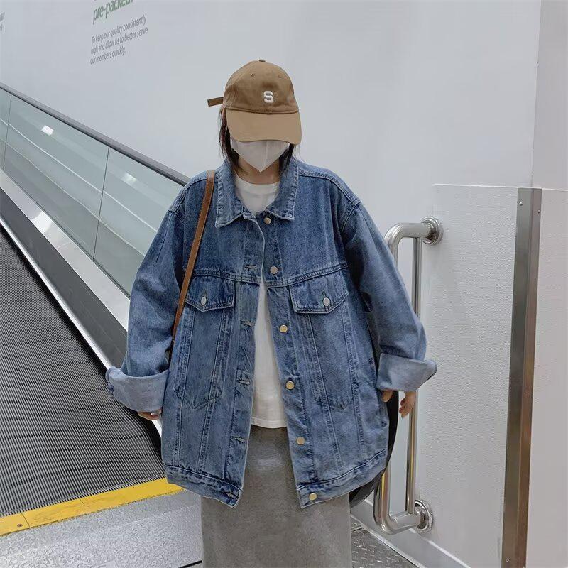 Женская весенняя джинсовая куртка оверсайз в стиле ретро хай-стрит 2024 - Большой размер, универсальная, в ленивом стиле 5XL
Женская весенняя джинсовая куртка оверсайз в стиле ретро хай-стрит 2024 - Большой размер, универсальная, в ленивом стиле 5XL