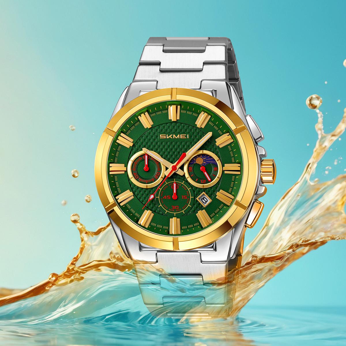 Business watch men s three-eye six-pin calendar star quartz watch waterproof luminous watch
Business watch men s three-eye six-pin calendar star quartz watch waterproof luminous watch