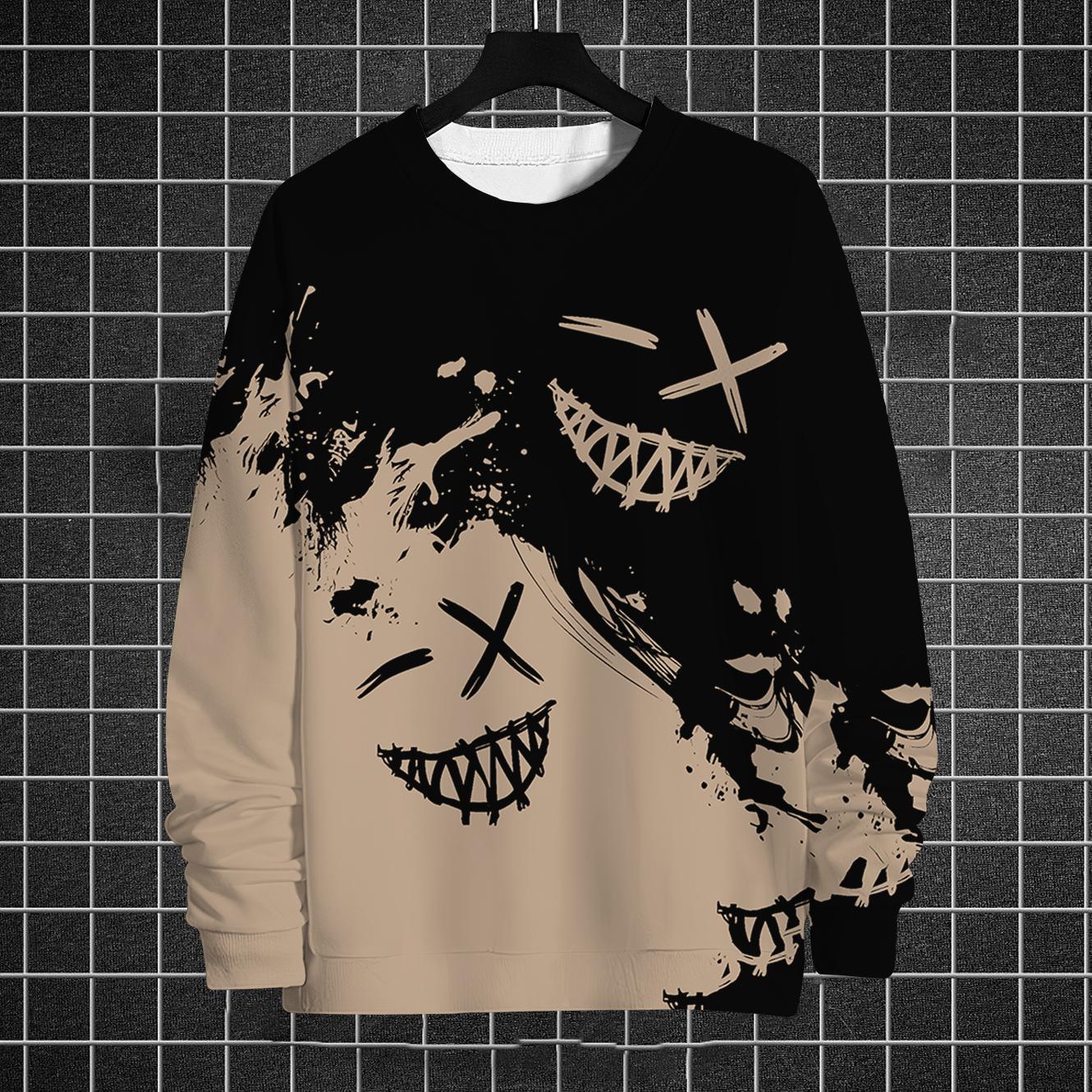 Смешная мужская толстовка с длинным рукавом с графическим принтом Футболки с принтом Осенние повседневные свободные толстовки с круглым вырезом Мужская одежда больших размеров Топы L
Смешная мужская толстовка с длинным рукавом с графическим принтом Футболки с принтом Осенние повседневные свободные толстовки с круглым вырезом Мужская одежда больших размеров Топы L