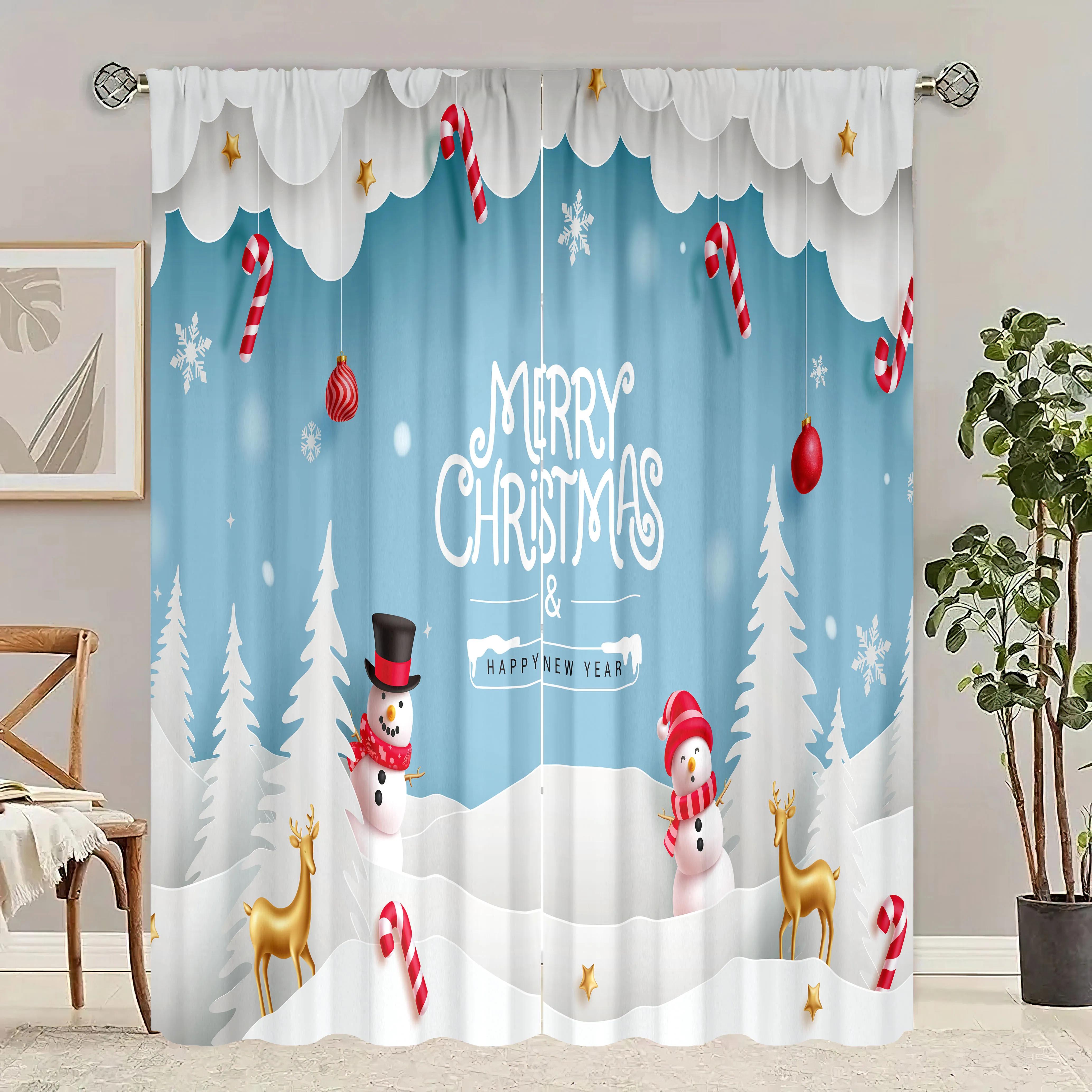 Winter Christmas Decoration Merry Printed Curtains Bedrooms Living Rooms Study Private Spaces Curtain Set Of 2 Made Polyester Washable Great Room W100*H70(CM)-Rod Pocket&2PCS
Winter Christmas Decoration Merry Printed Curtains Bedrooms Living Rooms Study Private Spaces Curtain Set Of 2 Made Polyester Washable Great Room W100*H70(CM)-Rod Pocket&2PCS