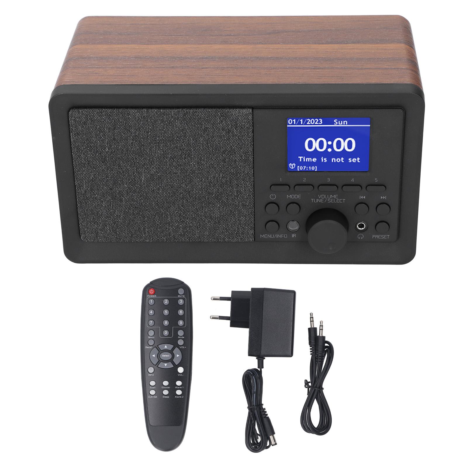 DAB+ FM-радио 2,4-дюймовый цветной дисплей Bluetooth ретро-деревянное цифровое радио с пультом дистанционного управления MP3 EU Plug
DAB+ FM-радио 2,4-дюймовый цветной дисплей Bluetooth ретро-деревянное цифровое радио с пультом дистанционного управления MP3 EU Plug
