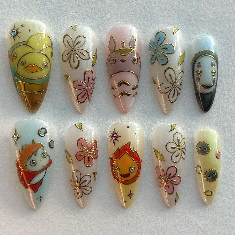 30 pieces of new cute painted boutique almond wearing nail gilt flower small fish star advanced nail art
30 pieces of new cute painted boutique almond wearing nail gilt flower small fish star advanced nail art