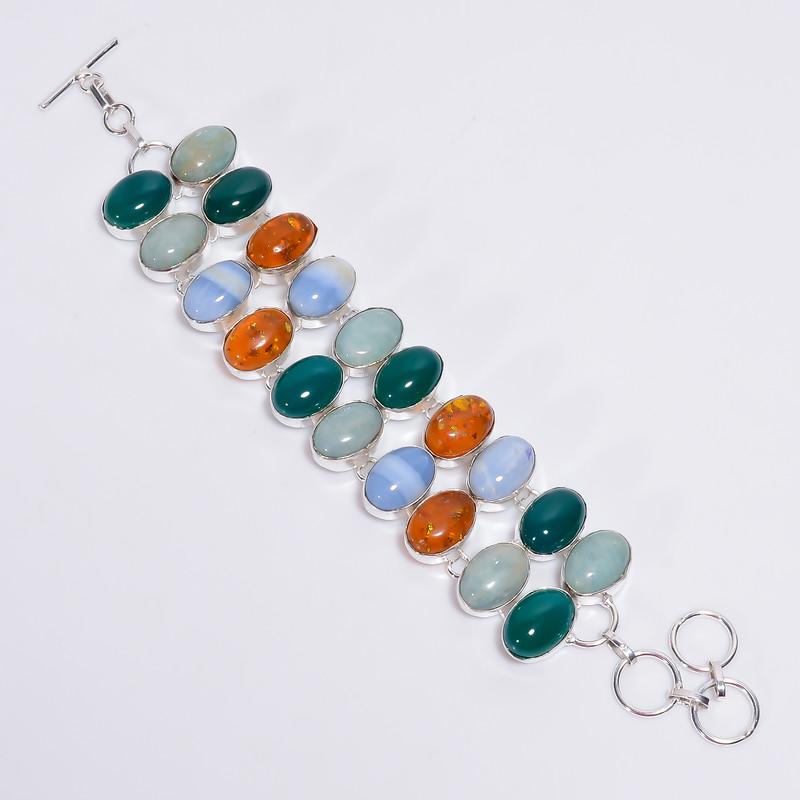 Awesome A One Qualite 100% Natural Green Chalcedony Baltic Amber Oval Shape Ethnic Handmade Jewelry 925 Steling Silver Bracelet 6-8 WSJ4635 6-8 зелений
Awesome A One Qualite 100% Natural Green Chalcedony Baltic Amber Oval Shape Ethnic Handmade Jewelry 925 Steling Silver Bracelet 6-8 WSJ4635 6-8 зелений