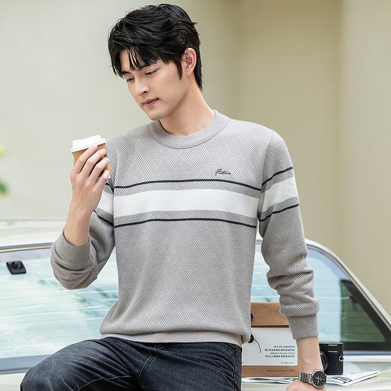 FAPAI Men s Striped Fleece Lined Round Neck Knit Sweater XL
FAPAI Men s Striped Fleece Lined Round Neck Knit Sweater XL