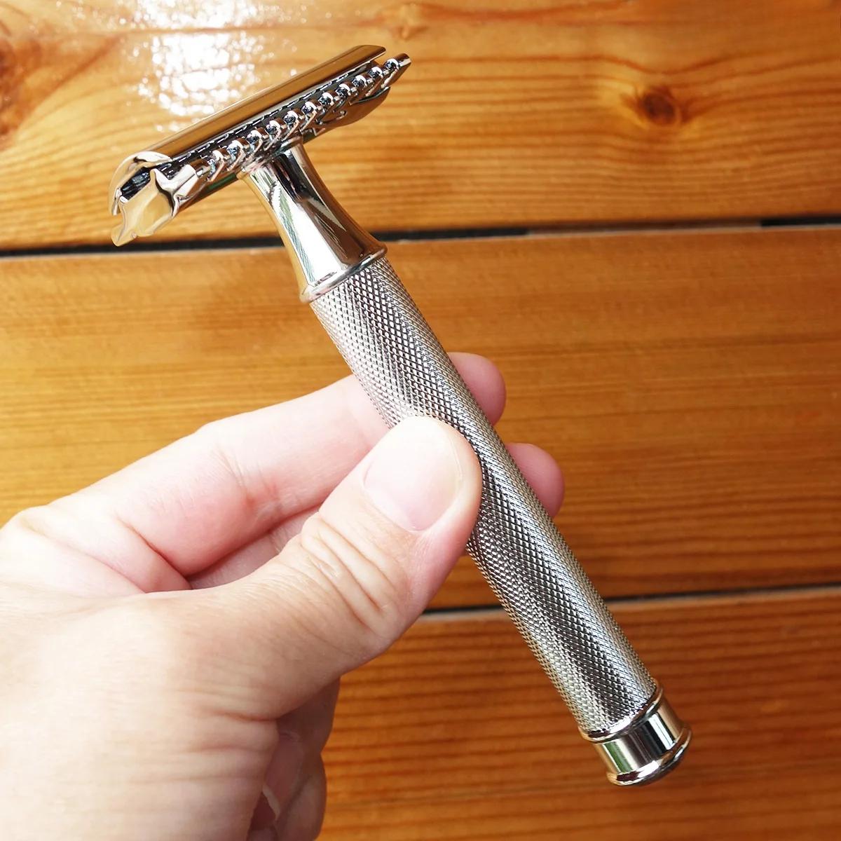 New Classic Heavy Weight Stainless Steel Double Edge Safety Razor Hair Removal Wet Shaver with 10 Blades for Men
New Classic Heavy Weight Stainless Steel Double Edge Safety Razor Hair Removal Wet Shaver with 10 Blades for Men