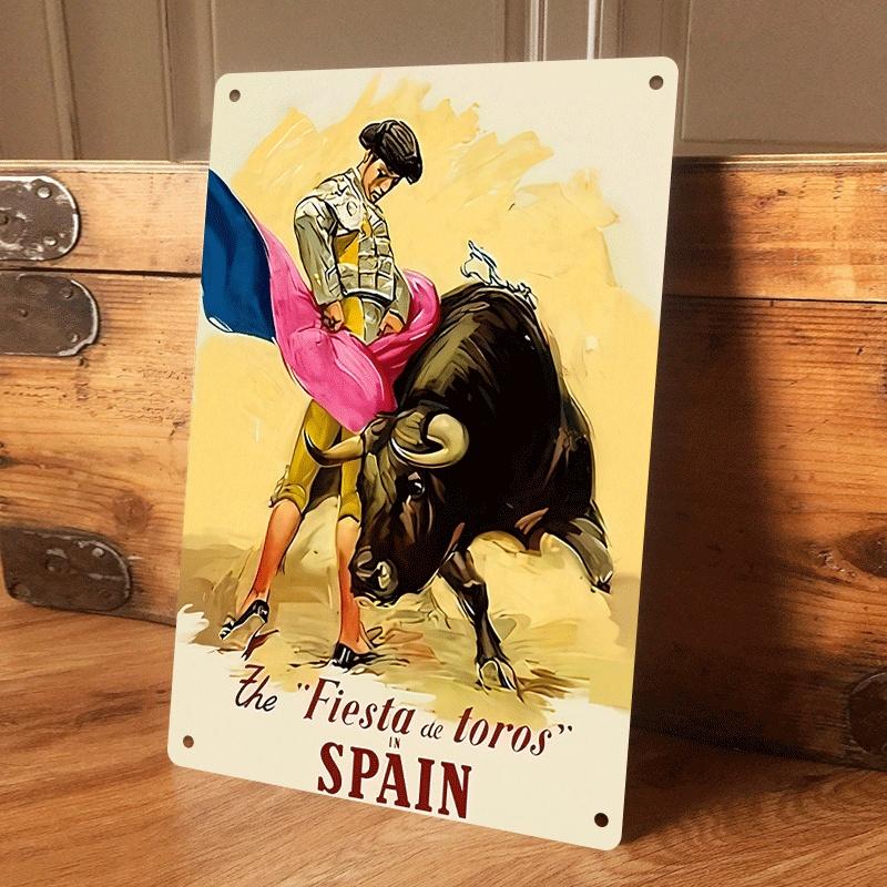 1 piece: Spanish bullfighting celebration tin plaque, vintage artist home wall decoration, suitable for living room, bar, and di (as the picture,20x30cm)
1 piece: Spanish bullfighting celebration tin plaque, vintage artist home wall decoration, suitable for living room, bar, and di (as the picture,20x30cm)