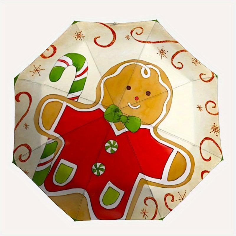 1pc Gingerbread Man Automatic Folding Umbrella, Portable & Foldable Design with 8 Ribs, Casual Outdoor Accessory Halloween and Christmas gif
1pc Gingerbread Man Automatic Folding Umbrella, Portable & Foldable Design with 8 Ribs, Casual Outdoor Accessory Halloween and Christmas gif