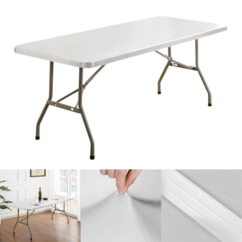 6FT Elastic Abrasion-Resistant Rectangular Tablecloth Solid Color Waterproof Dining Table Cover Hotel Restaurant Wedding Decor 6FT-183x75x5cm
6FT Elastic Abrasion-Resistant Rectangular Tablecloth Solid Color Waterproof Dining Table Cover Hotel Restaurant Wedding Decor 6FT-183x75x5cm