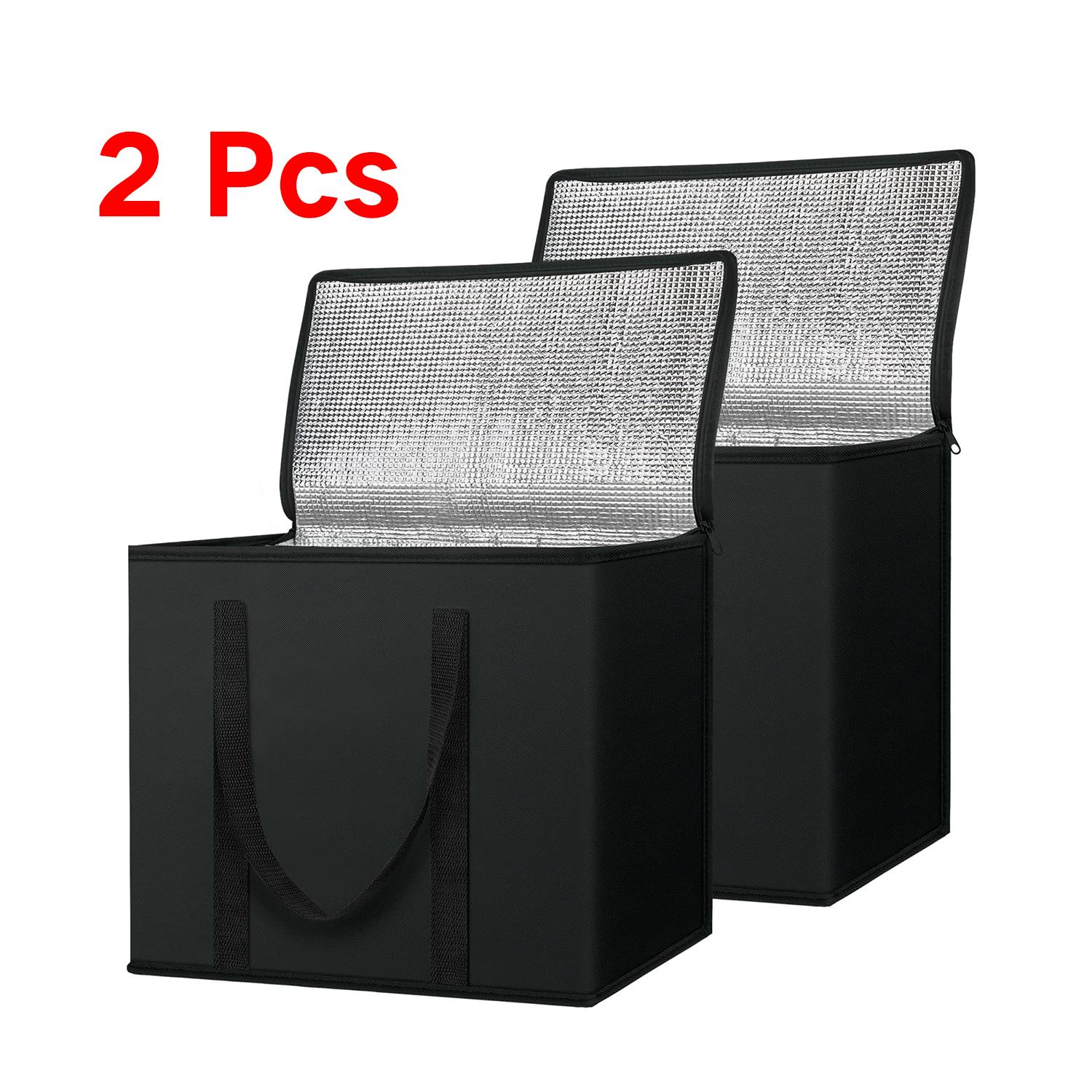 2 Pcs Cooler Bags, Insulated for Food Delivery, Collapsible and Reusable Shopping Bags with Zipper, Foldable, Heavy-Duty
2 Pcs Cooler Bags, Insulated for Food Delivery, Collapsible and Reusable Shopping Bags with Zipper, Foldable, Heavy-Duty