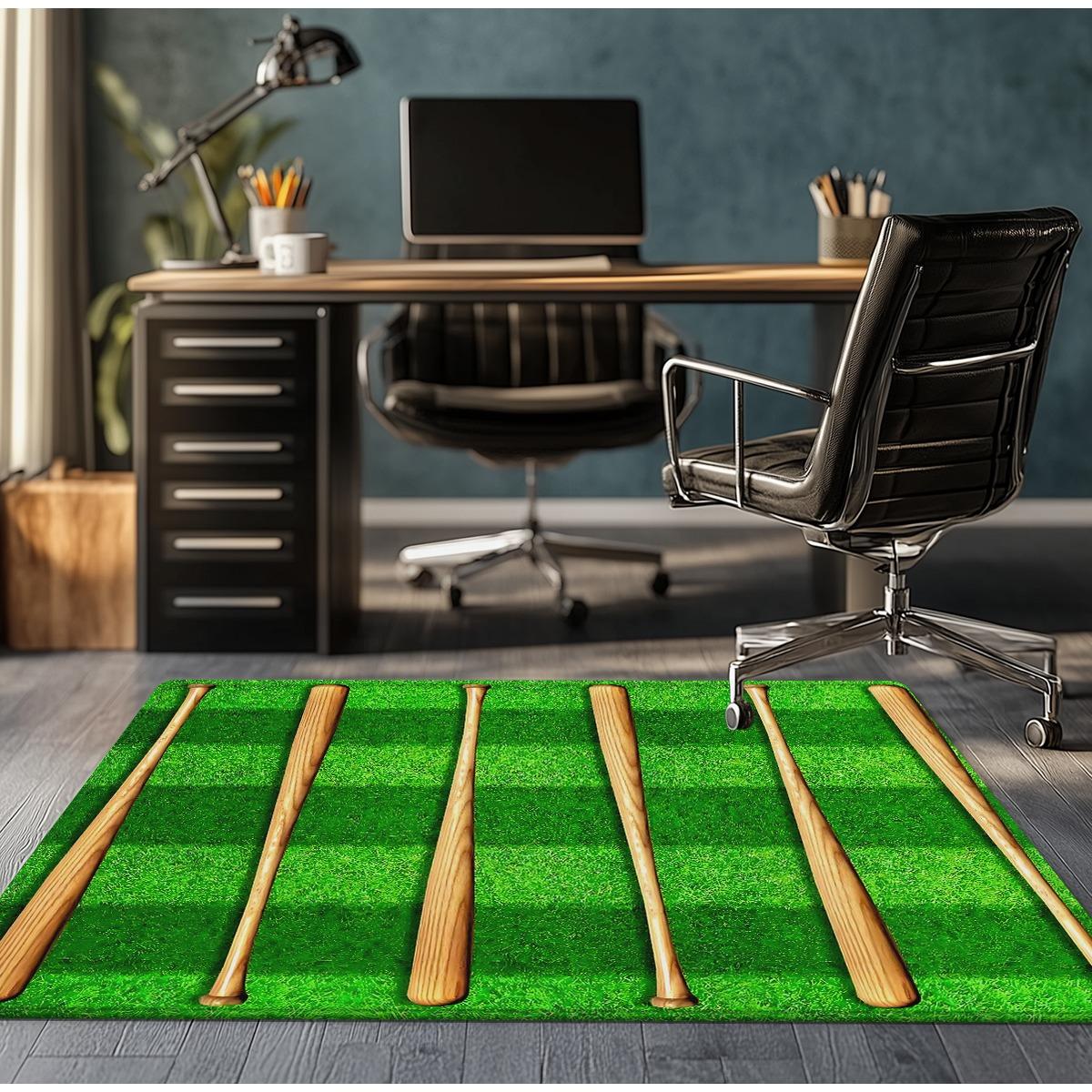 Baseball bat grass field rug sports theme bedroom office decor athletic carpet playful design game room flooring fun gift 50cm x 80cm
Baseball bat grass field rug sports theme bedroom office decor athletic carpet playful design game room flooring fun gift 50cm x 80cm