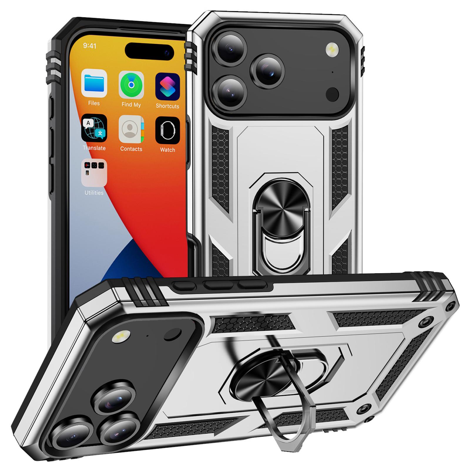 For iPhone 17 Pro Case PC + TPU Phone Cover with Kickstand G
For iPhone 17 Pro Case PC + TPU Phone Cover with Kickstand G