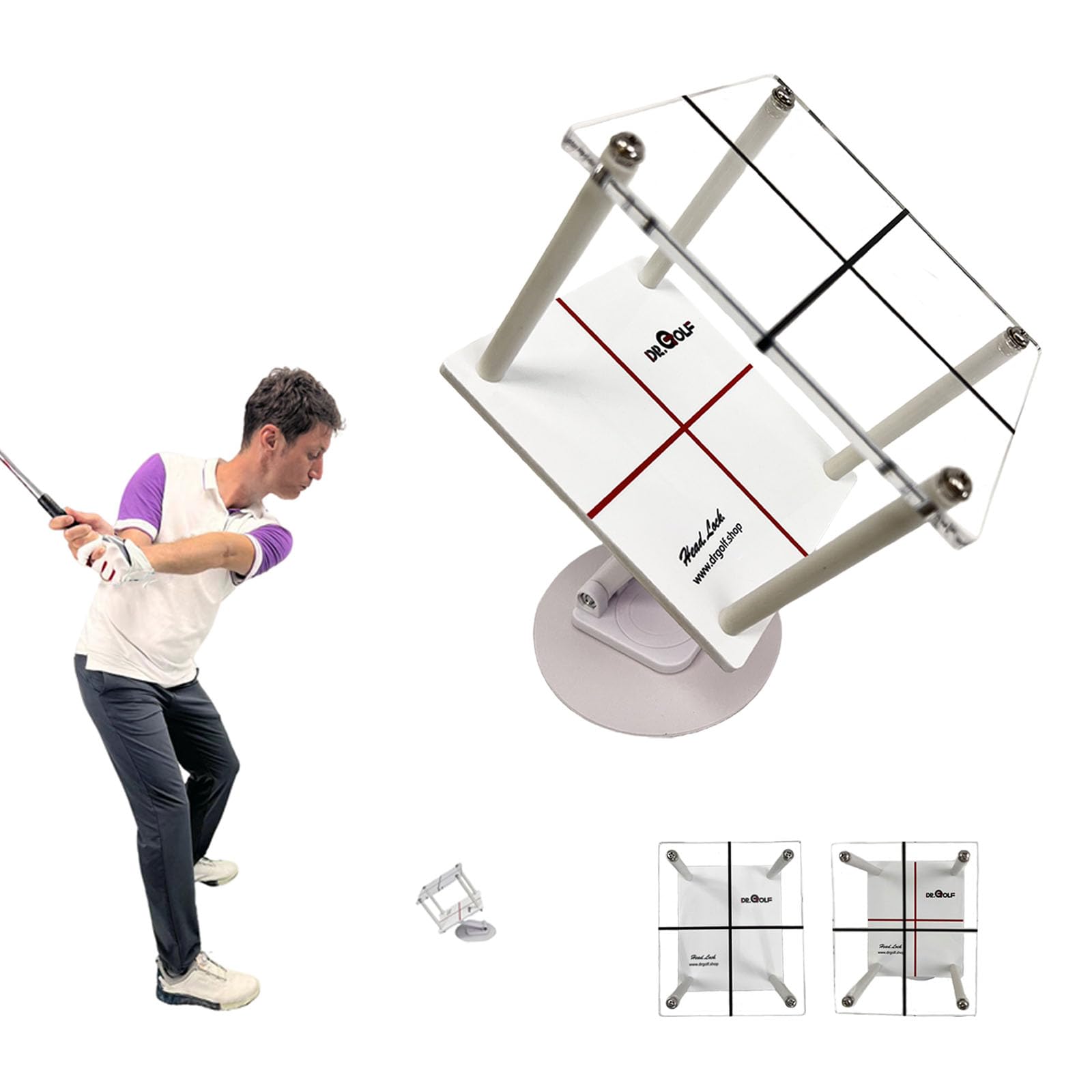 Dr.Golf Swing Training Aid Headlock, Patented and PGA Recommended
Dr.Golf Swing Training Aid Headlock, Patented and PGA Recommended