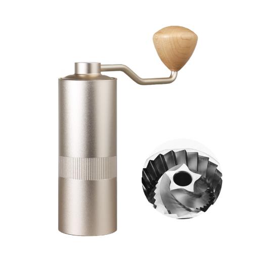 New Manual Coffee Grinder CNC 304 Stainless Steel Burr High Quality Double Bearing Design Portable Hand Crank Grinder Adjustable
New Manual Coffee Grinder CNC 304 Stainless Steel Burr High Quality Double Bearing Design Portable Hand Crank Grinder Adjustable