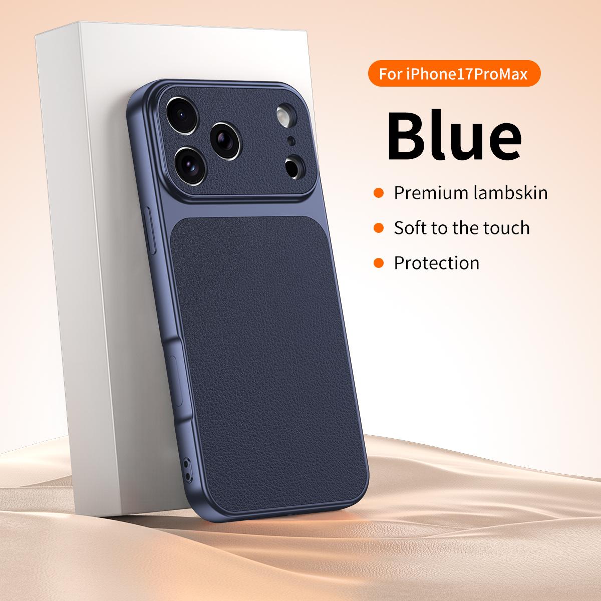 Luxury Lambskin Texture Phone Case for Apple iPhone 17 Pro Max Air 17E 5G Simple Stylish Plating Lens Protection Soft Back Cover iPhone Air синій
Luxury Lambskin Texture Phone Case for Apple iPhone 17 Pro Max Air 17E 5G Simple Stylish Plating Lens Protection Soft Back Cover iPhone Air синій