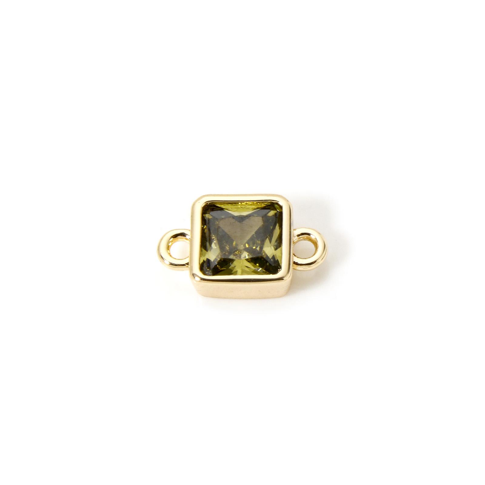 2 PCs Brass Birthstone Connectors Charms Pendants 18K Gold Plated Square Connector Findings for DIY Jewelry Making 12mm x 7mm 12x7mm
2 PCs Brass Birthstone Connectors Charms Pendants 18K Gold Plated Square Connector Findings for DIY Jewelry Making 12mm x 7mm 12x7mm