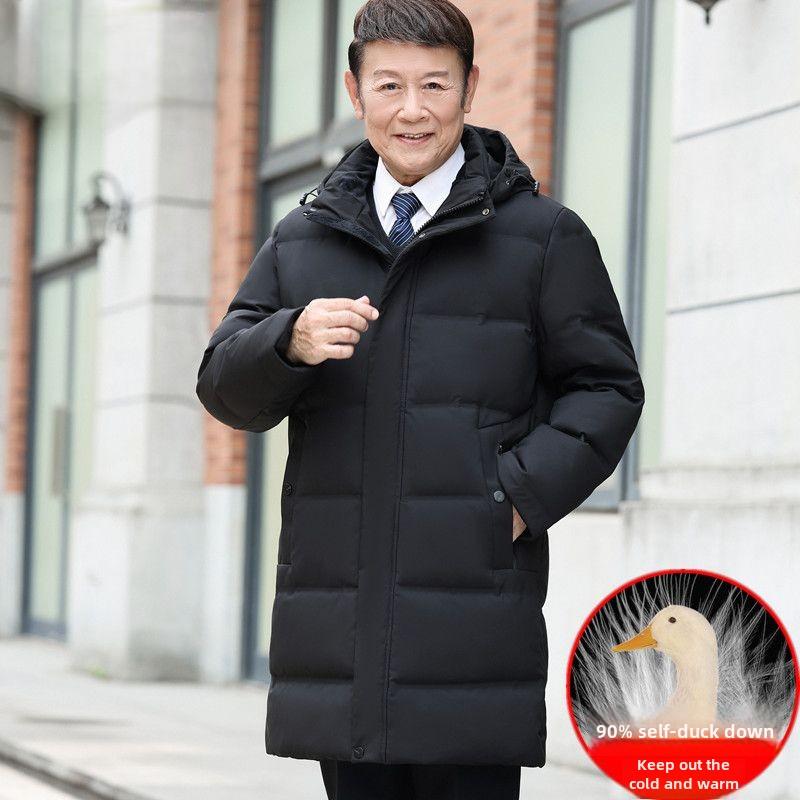 Чоловічий пуховик середнього та літнього віку, середньої довжини, потовщений, теплий хутряний комір, зимове пальто нового стилю, холодозахисний одяг M
Чоловічий пуховик середнього та літнього віку, середньої довжини, потовщений, теплий хутряний комір, зимове пальто нового стилю, холодозахисний одяг M