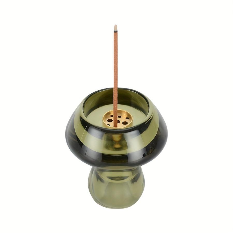 Mushroom Glass Candle Holder 9-Hole Brass Incense Stand 2-in-1 Aromatherapy Diffuser for Home Office Yoga Meditation Zen Decor
Mushroom Glass Candle Holder 9-Hole Brass Incense Stand 2-in-1 Aromatherapy Diffuser for Home Office Yoga Meditation Zen Decor