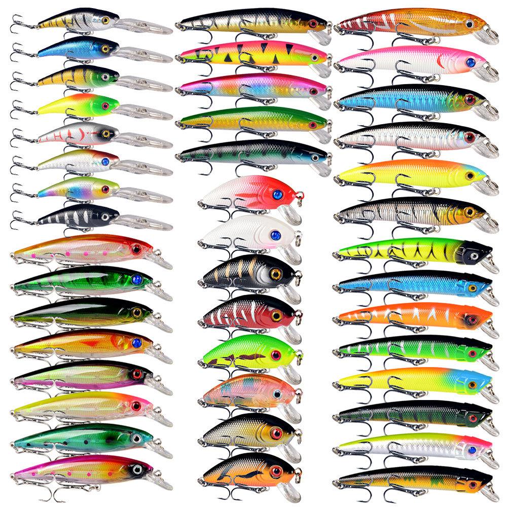43Lure bait set with mixed Minnow and Popper hard baits, specially designed for fishing snakehead and bass A
43Lure bait set with mixed Minnow and Popper hard baits, specially designed for fishing snakehead and bass A