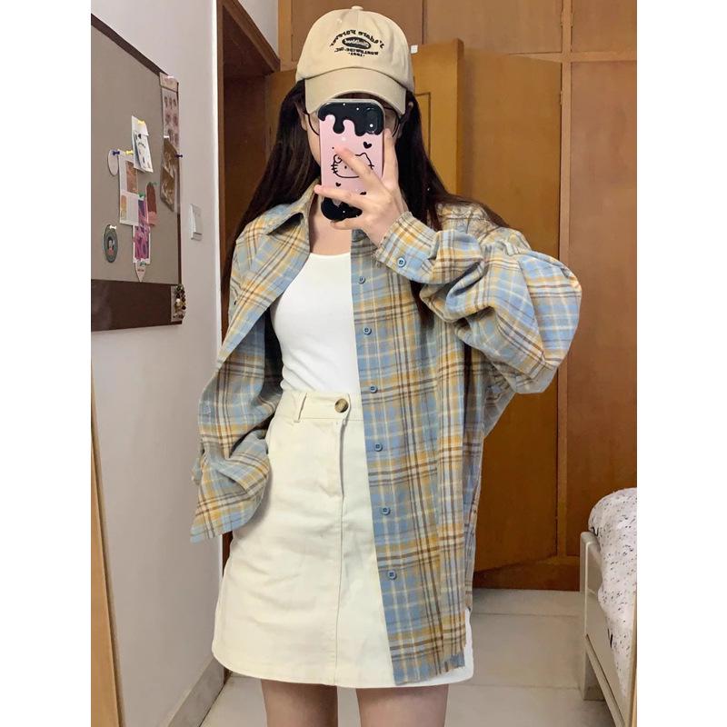 2024 Women s Plaid Long Sleeve Sunscreen Shirt - Casual, Slimming, Loose Fit Summer Outerwear 2XL
2024 Women s Plaid Long Sleeve Sunscreen Shirt - Casual, Slimming, Loose Fit Summer Outerwear 2XL