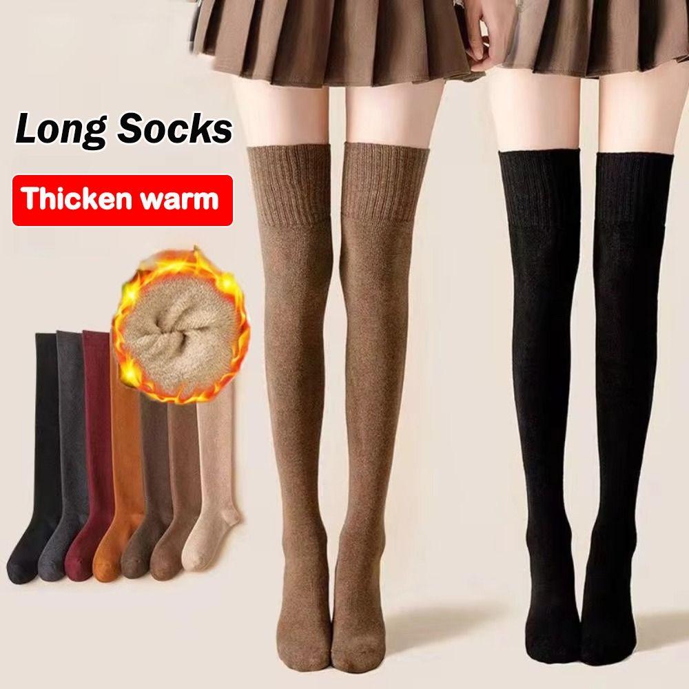Solid Color Knee High Socks High Elasticity Knitted Stocking Long Tight Stocking Long Socks чорний
Solid Color Knee High Socks High Elasticity Knitted Stocking Long Tight Stocking Long Socks чорний