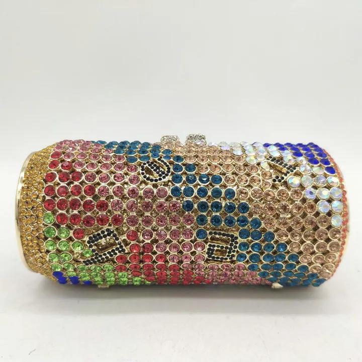 Boutique De FGG Fashion Stylish Beer Can Shape Crystal Clutch Evening Bags Women Formal Party Cocktail Purses and Handbags Mini Sizee
Boutique De FGG Fashion Stylish Beer Can Shape Crystal Clutch Evening Bags Women Formal Party Cocktail Purses and Handbags Mini Sizee