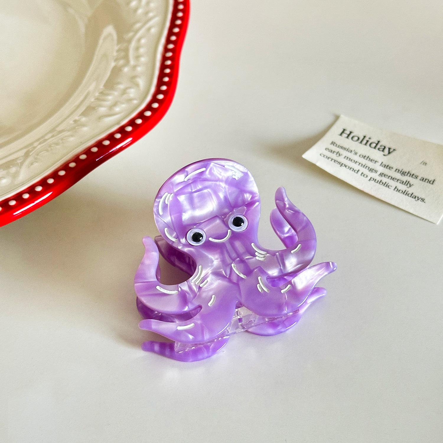 Привлекательные аксессуары для волос с морскими животными и стильным дизайном ацетатного зажима Octopus 6.5cm
Привлекательные аксессуары для волос с морскими животными и стильным дизайном ацетатного зажима Octopus 6.5cm