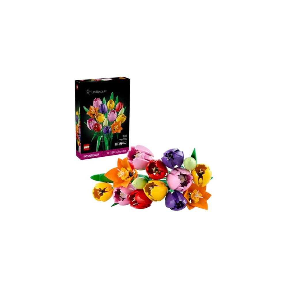 LEGO Botanical Tulip Bouquet Toy Gift for Men Women Decorative Fake Flowers Home Decor 11501
LEGO Botanical Tulip Bouquet Toy Gift for Men Women Decorative Fake Flowers Home Decor 11501