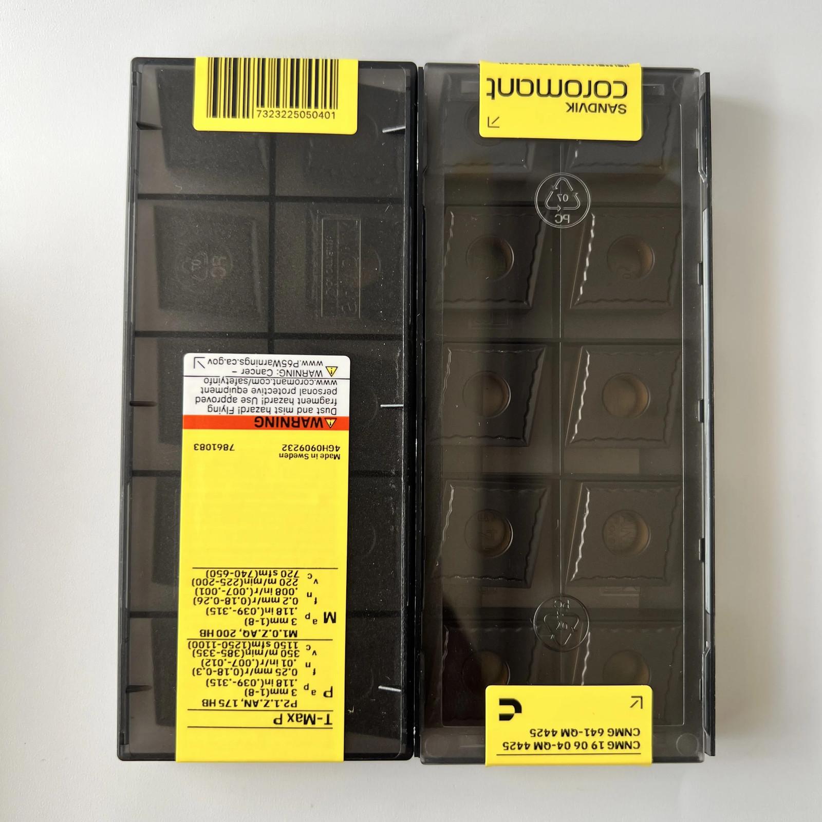 SANDVIK / CNMG190604-QM 4425 / Industrial indexable Carbide Inserts 10 Pcs
SANDVIK / CNMG190604-QM 4425 / Industrial indexable Carbide Inserts 10 Pcs